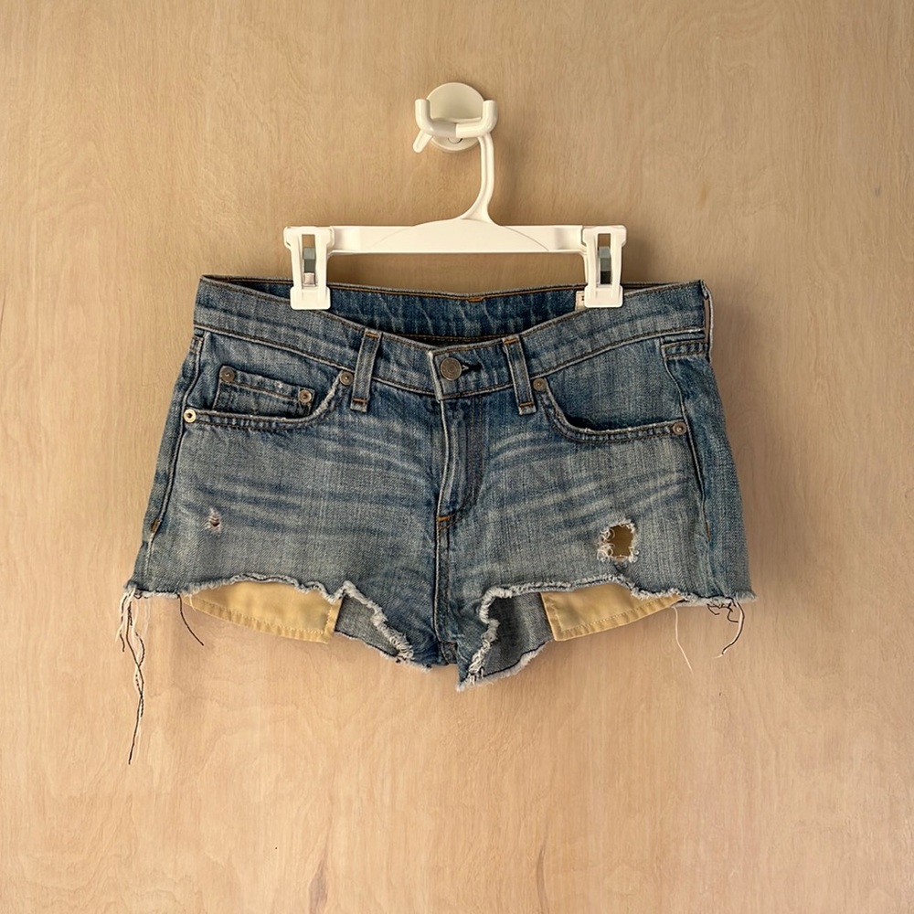 Rag & bone jean shorts size 25 denim